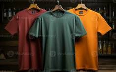 Men Self Design Polo Neck Polyester Brown T-Shirt Fresh - Image 5