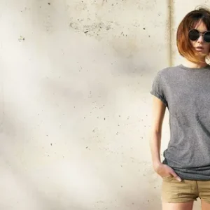 WoMen Self Design Polo Neck Polyester Brown T-Shirt Monsoon